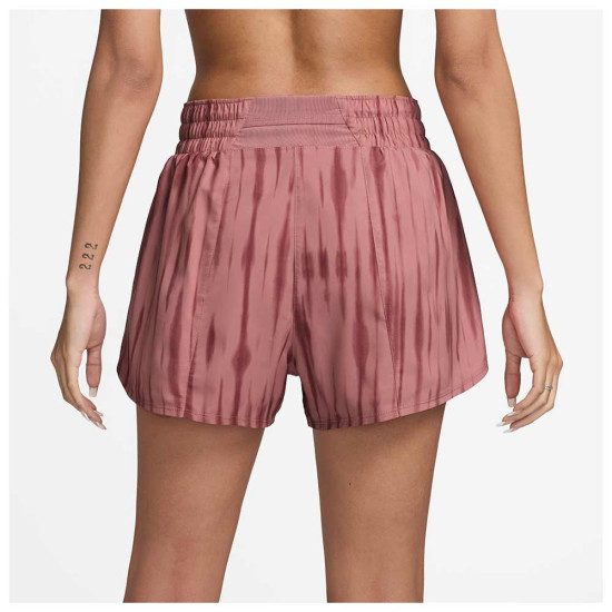 Nike Γυναικείο σορτς One Dri-FIT High-Waisted 3'' Brief-Lined Printed Shorts